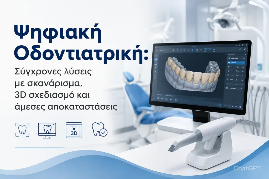 Ψηφιακή Οδοντιατρική: Σύγχρονες λύσεις με σκανάρισμα, 3D σχεδιασμό και άμεσες αποκαταστάσεις