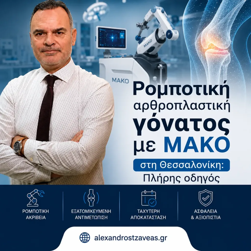 Ρομποτική αρθροπλαστική γόνατος με MAKO στη Θεσσαλονίκη: Πλήρης οδηγός