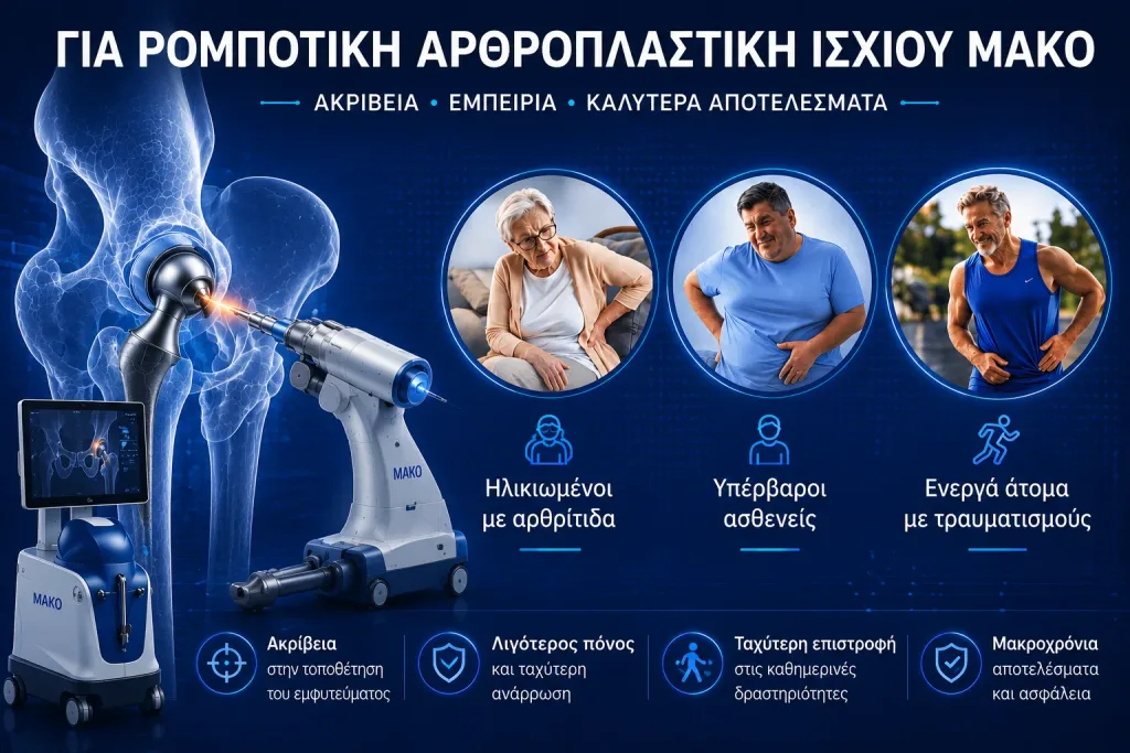 Κατάλληλοι Υποψήφιοι για Ρομποτική Αρθροπλαστική Ισχίου