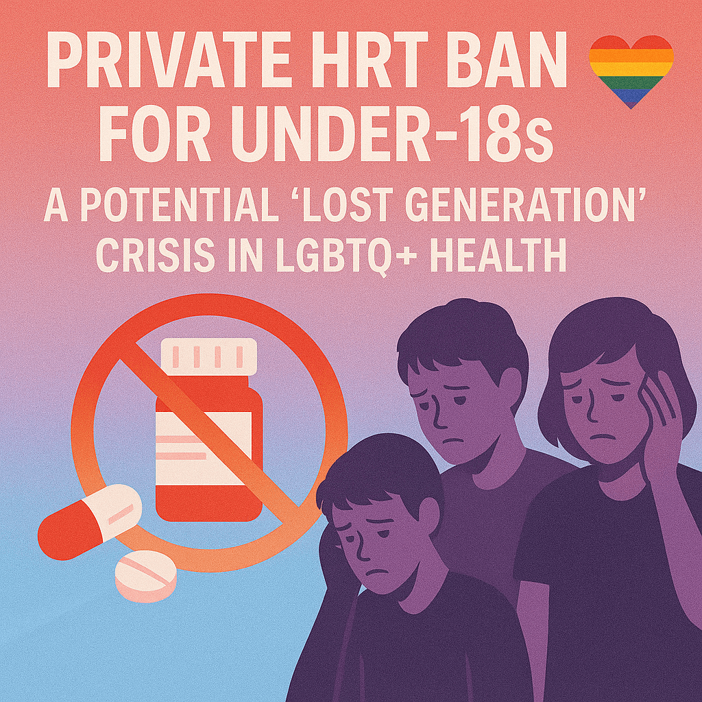 Private HRT Ban for Under-18s: A Potential ‘Lost Generation’ Crisis in LGBTQ+ Health