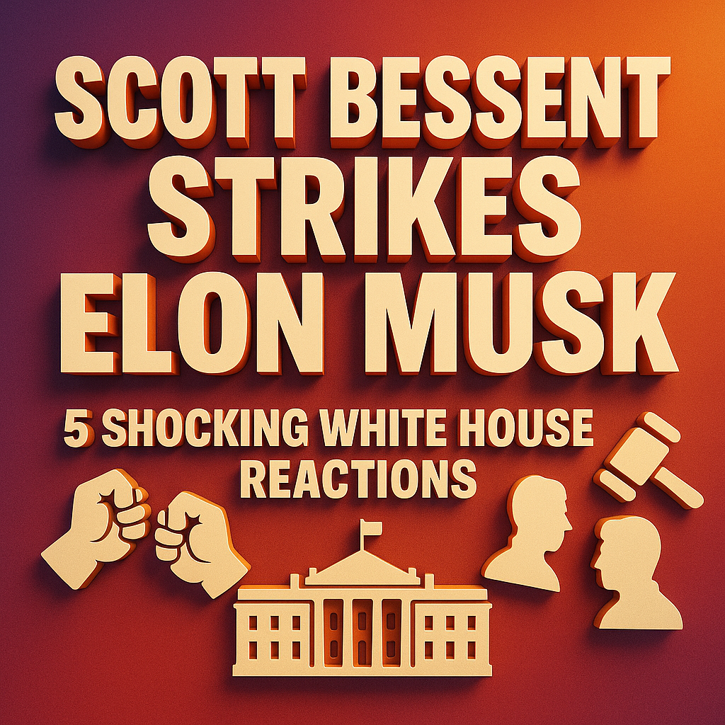 Scott Bessent Strikes Elon Musk: 5 Shocking White House Reactions